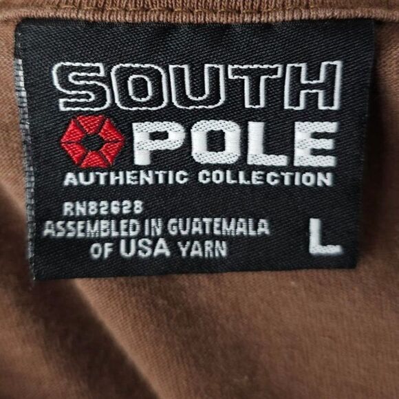 Southpole T Shirt Vintage Y2K Spell Out Streetwear Mens Size Large OVERSIZED - Picture 6 of 7